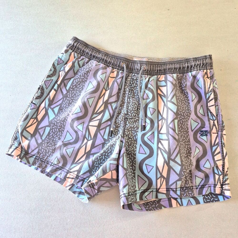 Mens L Party Pants Maui Wowie sport swim shorts Trunks